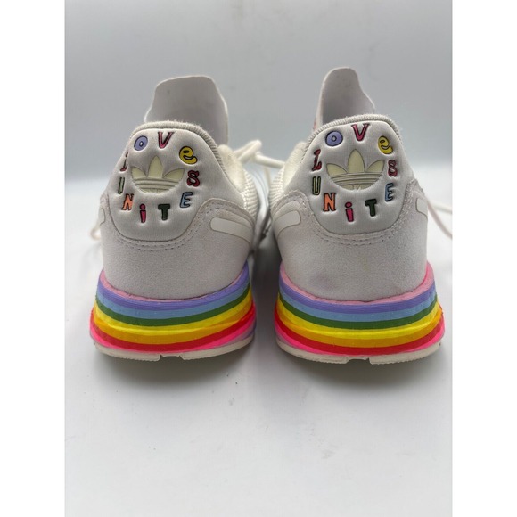 Adidas ZX 1K Boost Pride Colors Sneakers, New. Sz 8 - Picture 7 of 13